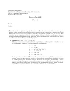 Solución Examen 2 - LDC - Universidad Simón Bolívar