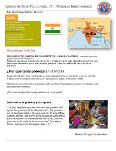 India - Dpto. Misiones Internacional