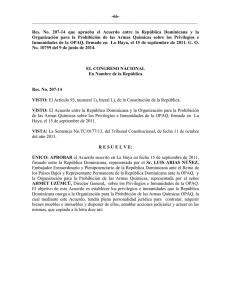 Que aprueba el Acuerdo entre la República Dominicana y la