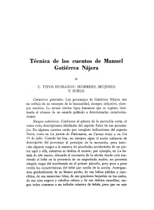 Técnica de los cuentos de Manuel Gutiérrez Nájera