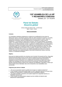 135ª ASAMBLEA DE LA UIP Y REUNIONES CONEXAS Panel de