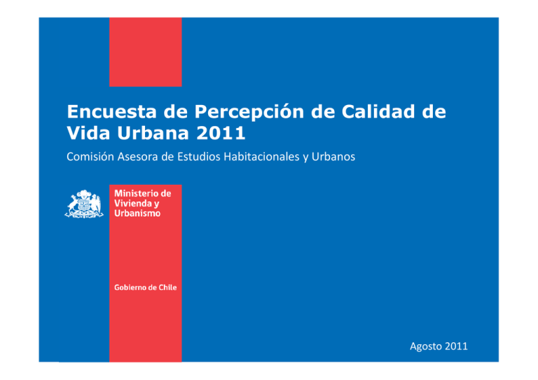 Encuesta De Percepci N De Calidad De Vida Urbana