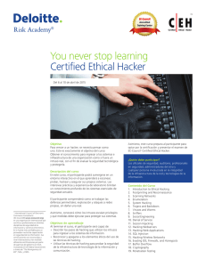 You never stop learning Certified Ethical Hacker