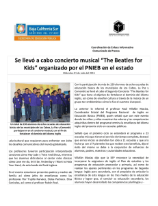 Se llevó a cabo concierto musical “The Beatles for Kids