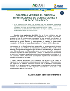 157 Colombia verifica el origen a importaciones de