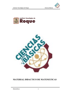 Curso de Nivelación de Matemáticas