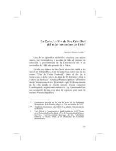 La Constitución de San Cristóbal del 6 de noviembre de 1844*