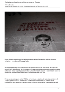 Radicalizan movilización normalistas con pintas en Tlaxcala