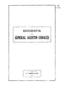 Biografía del General Agustín Codazzi
