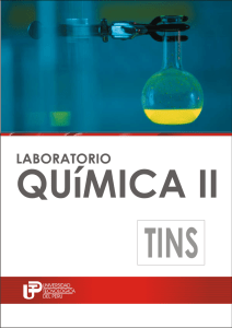 laboratorio de química ii - Universidad Tecnológica del Perú
