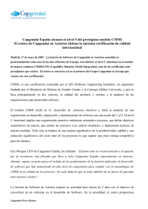 Capgemini EspaÃ±a alcanza el nivel 5 del prestigioso modelo CMMI