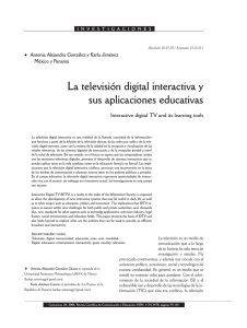 La televisión digital interactiva y sus