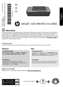 deskjet 1000 printer j110 series