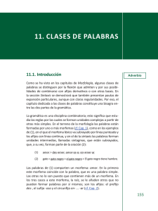 CLASES DE PALAbrAS - Administración Nacional de Educación