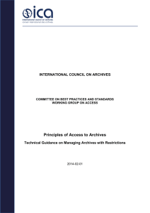 Principles of Access to Archives - International Council on Archives