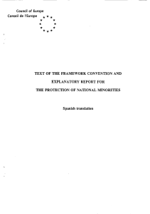 Convenio Marco para la Protección de las Minorías Nacionales