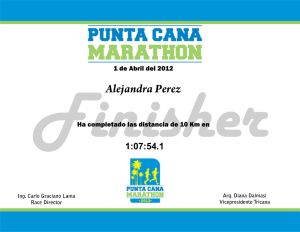 Alejandra Perez - Punta Cana Marathon