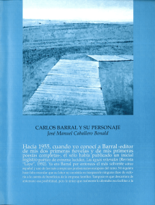 pdf Carlos Barral y su personaje / José Manuel Caballero Bonald
