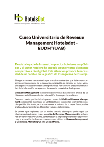 Curso Universitario de Revenue Management Hotelsdot