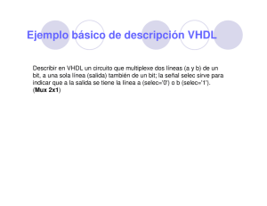 Ejemplo básico de descripción VHDL