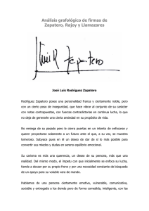 Análisis grafológico de firmas de Zapatero, Rajoy y