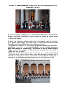 Entrega de nueva Bandera al Batallón de Voluntarios de Aragón en