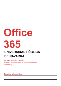 Office 365 - Universidad Pública de Navarra