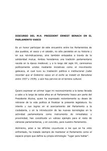 INTERVENCIÓ PRESIDENT PARLAMENT CATALUNYA EN