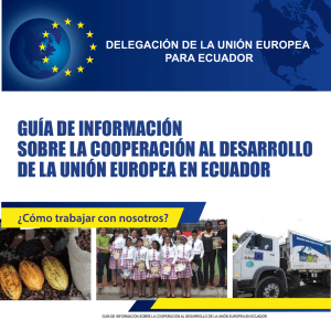 guía de información sobre la cooperación al desarrollo de la unión
