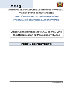 perfil de proyecto - Ministerio de Obras Públicas Servicios y Vivienda