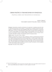 crisis política y transiciones en venezuela