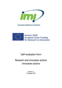 IMI2 RIA/IA Evaluation form