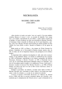 necrología - Revista de Filología Española