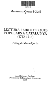lectura i biblioteques populars a catalunya (1793-1914)