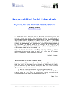 Responsabilidad Social Universitaria