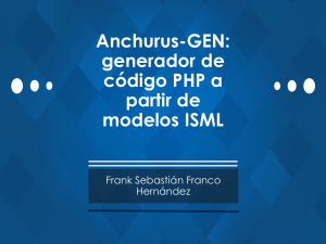 generador de código PHP a partir de modelos ISML