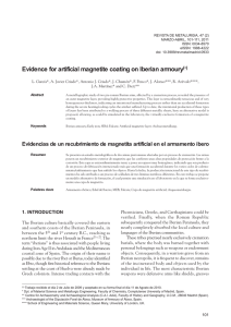 Evidence for artificial magnetite coating on Iberian armoury