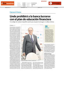 El Banco de España prohibirá a la banca lucrarse con el plan de