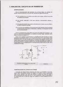 3. analisis del circuito de un transistor.