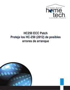 HC250 ECC Patch Proteja los HC-250 (2012) de posibles errores