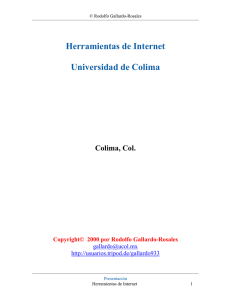 Herramientas de Internet Universidad de Colima
