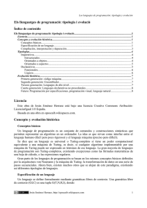 Els llenguatges de programació: tipologia i evolució