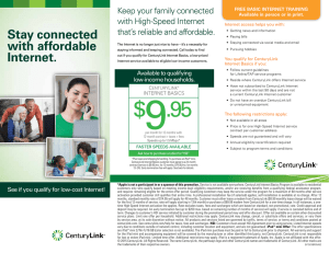 Stay connected with affordable Internet.