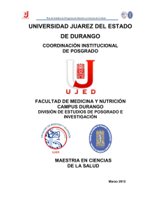 D) Plan de estudios - Universidad Juárez del Estado de Durango