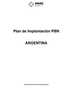 Plan de Implantación PBN ARGENTINA