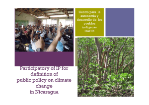 Participatory of IP for definition of public policy on climate