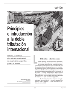 Principios e introducción a la doble tributación internacional