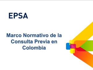 Marco Normativo de la Consulta Previa en Colombia