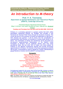 An introduction to M-theory - Indico