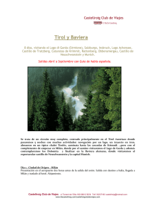 Tirol y Baviera - Over l`illa de Castellroig, Agencia de Viajes